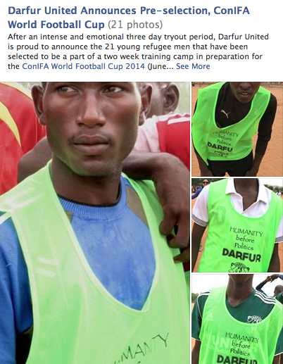Click the image to see the 21 DU hopefuls who made the first cut. The players still need your support - 2 weeks till Sweden! Please share and support Darfur United. Thank you!