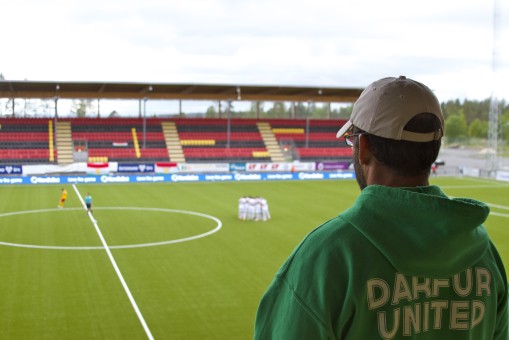 i-ACT Co-Founder and Director, Gabriel Stauring, appreciates the media assistance team DU has received while at the 2014 ConIFA games.