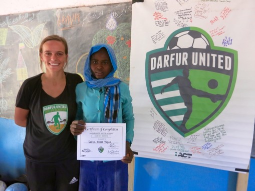 Sadiya, age 18, “I did not even know that you were coming and I never guessed you would pick me. I am so surprised. I would also like to travel to other camps with DUSA one day.”